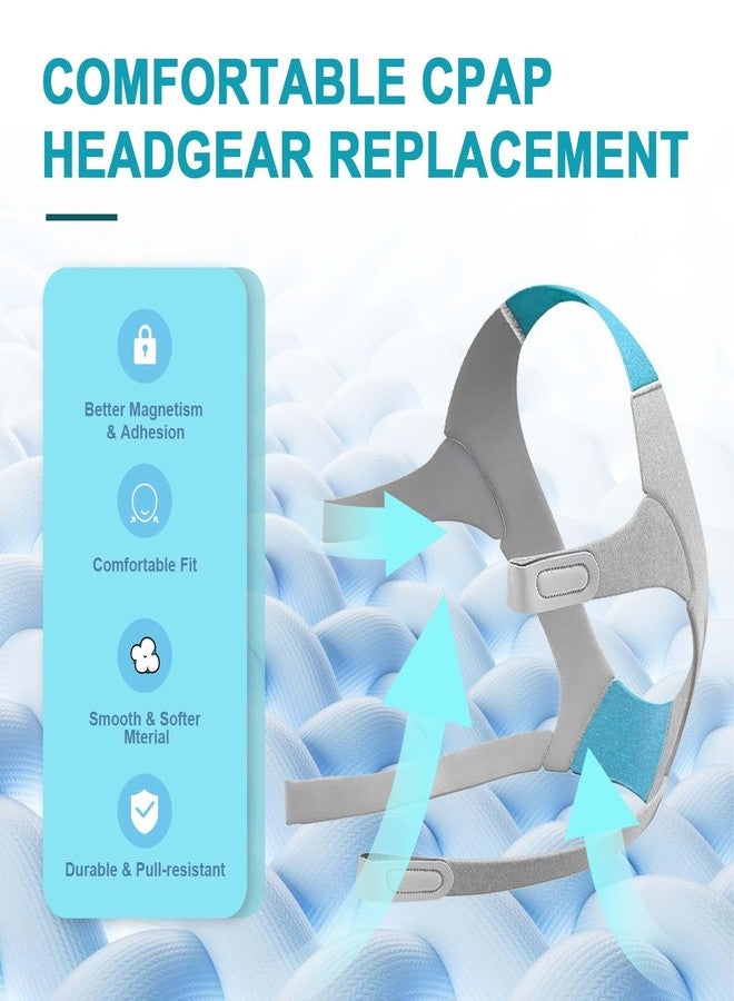 Babyfond غطاء رأس لجهاز AirFit F20/AirTouch F20، حزام رأس بديل ناعم ومريح للجنسين لجهاز CPAP F20 (بدون قناع) - Image 2